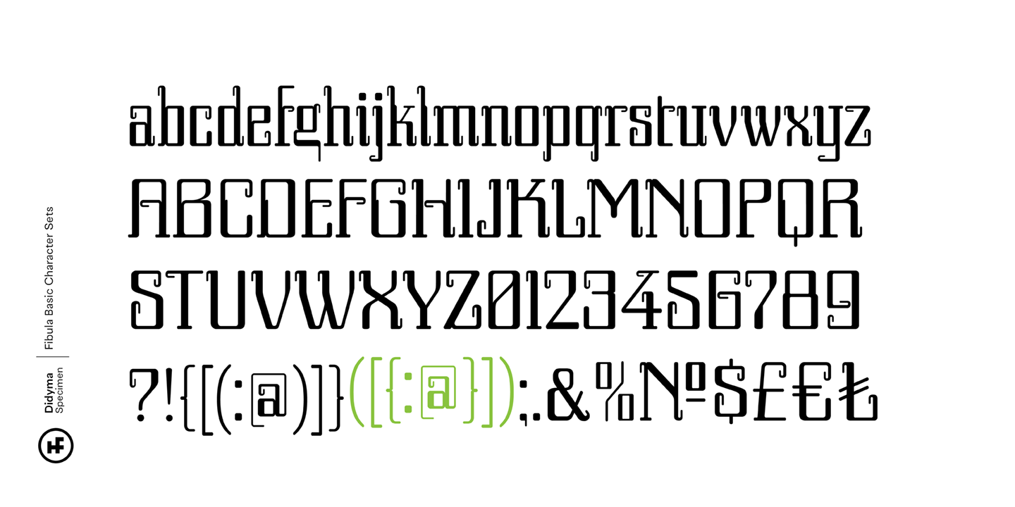 Example font Fibula #5